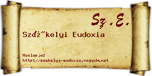Székelyi Eudoxia névjegykártya